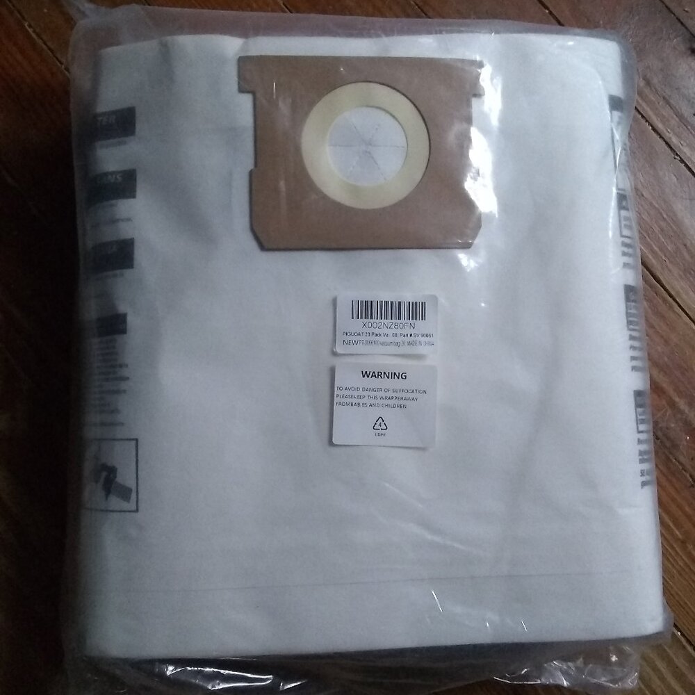 Replacement filter bags for Shop Vac Vacuum